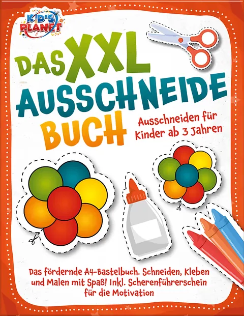 Couverture du livre : Das XXL-Ausschneidebuch - Ausschneiden für Kinder ab 3 Jahren
