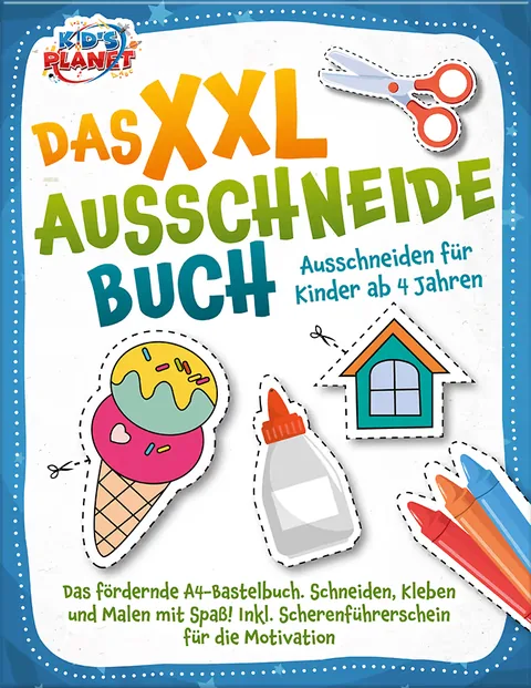 Couverture du livre : Das XXL-Ausschneidebuch - Ausschneiden für Kinder ab 4 Jahren