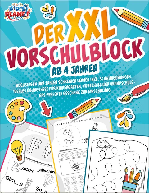Portada del libro: Der XXL-Vorschulblock ab 4 Jahren