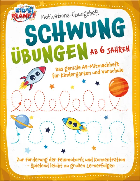 Portada del libro: Motivations-Übungsheft! Schwungübungen ab 6 Jahren