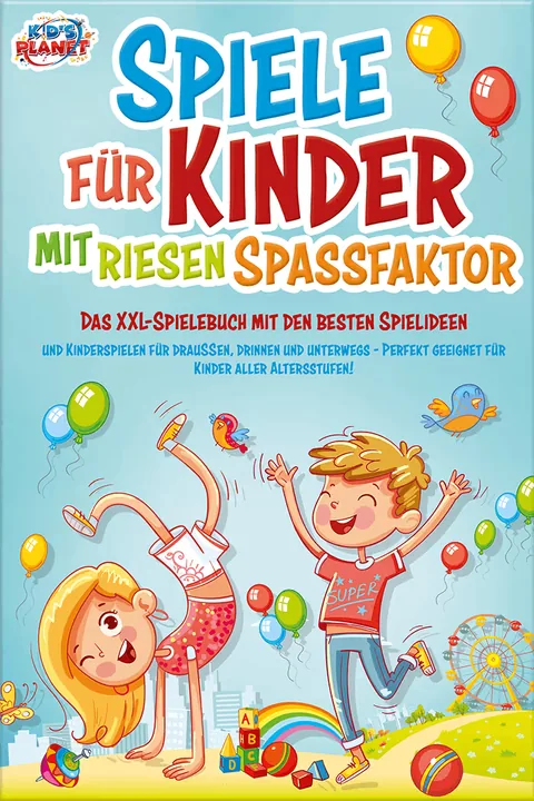 Portada del libro: Spiele für Kinder mit riesigem Spaßfaktor